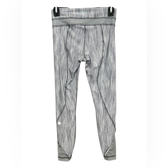 Lululemon Inspire Tight II PowerLuxtremeArrowJacquard Battleship Leggings Size 4 - Picture 3 of 3